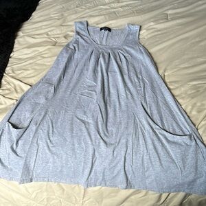 Gray cotton dress